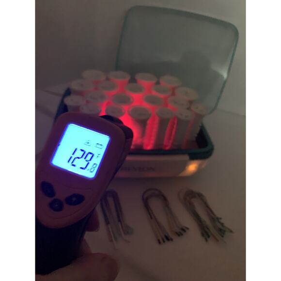 Revlon Ultra Hair Hot Rollers 3 Szs Curlers Cool Touch Tip All 20 Clips RV251 - Picture 2 of 9